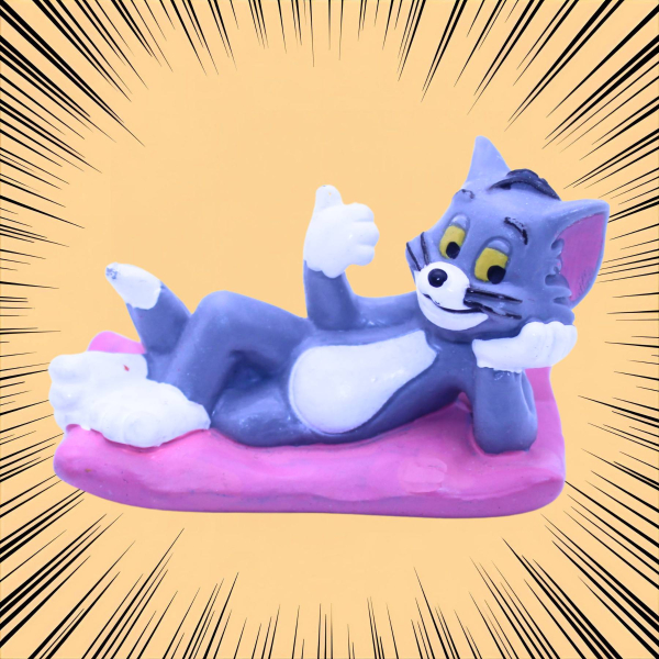 Tom & Jerry PVC Figur Tom auf Decke – Bullyland 2000 | hoppla-stuff.de